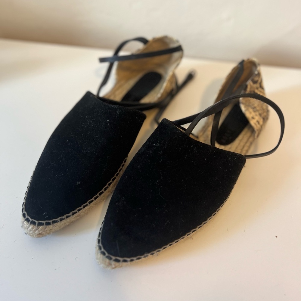Freda Salvador Black Espadrille Sandals